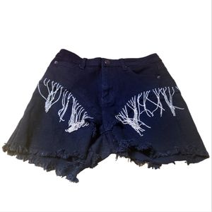 👄RARE👄 Vintage Rhinestone Fringe Booty Shorts